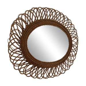 Miroir vintage 1960 soleil - fleur