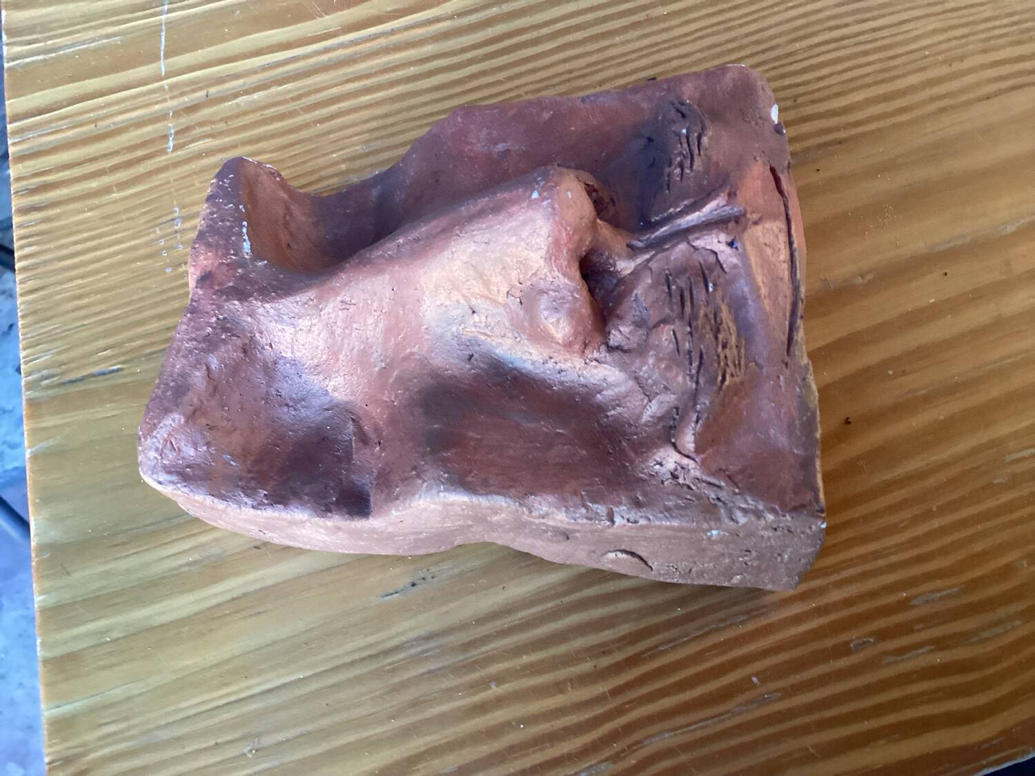 Vintage ceramic half head