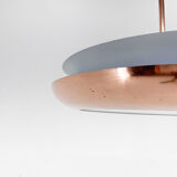 Bauhaus / Functionalist Copper Chandelier Ufo, 1930s, Restored