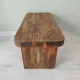 Small rustic wooden bench
