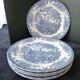 Set of 6 flat plates in Churchill English porcelain