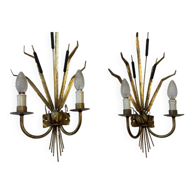Paire d'appliques maison Charles