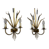 Pair of Maison Charles wall lights