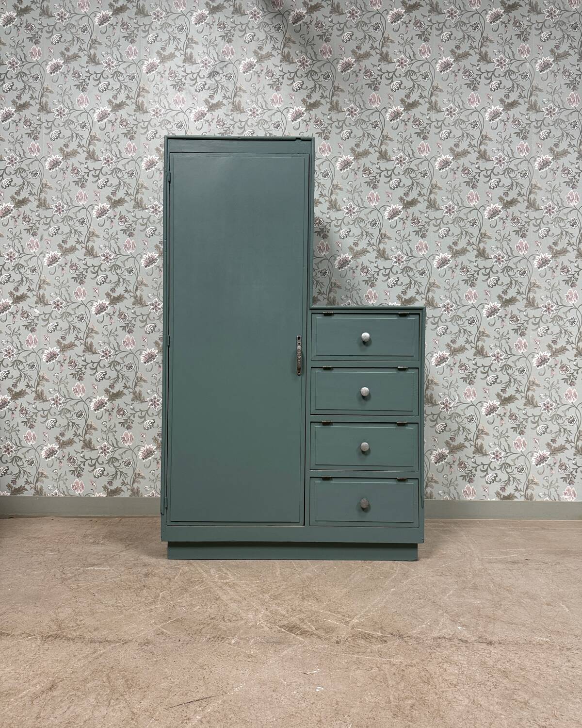 Asymmetrical Art Deco wardrobe