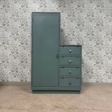 Asymmetrical Art Deco wardrobe