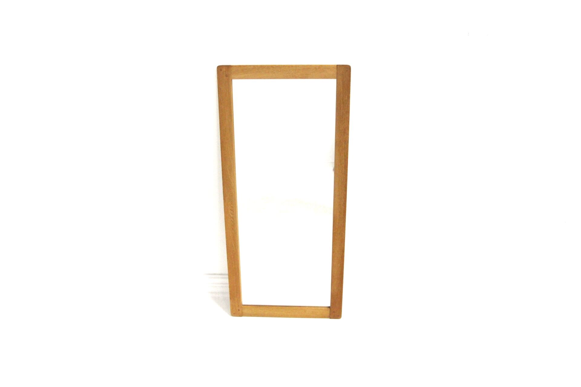 Scandinavian oak mirror, Sweden, 1960, 114cm x 52cm