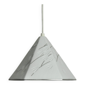 Royal Copenhagen "Luciana" blanc de chine porcelain pendant lamp, 1960s
