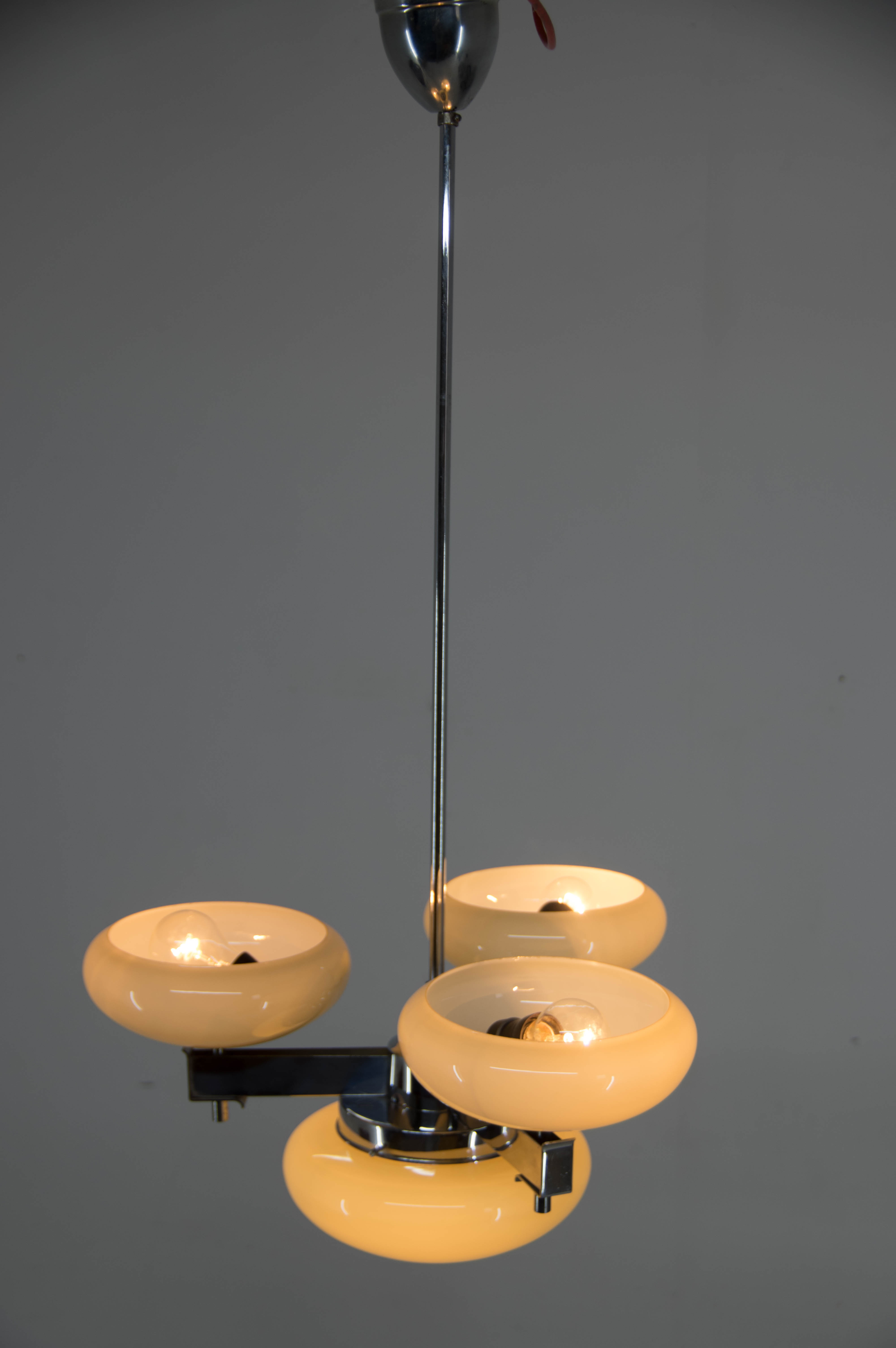 Art deco chandelier by zukov, 1940s