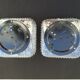 TWO PLAFONNIERS IN VERRE OF ANNEES 60