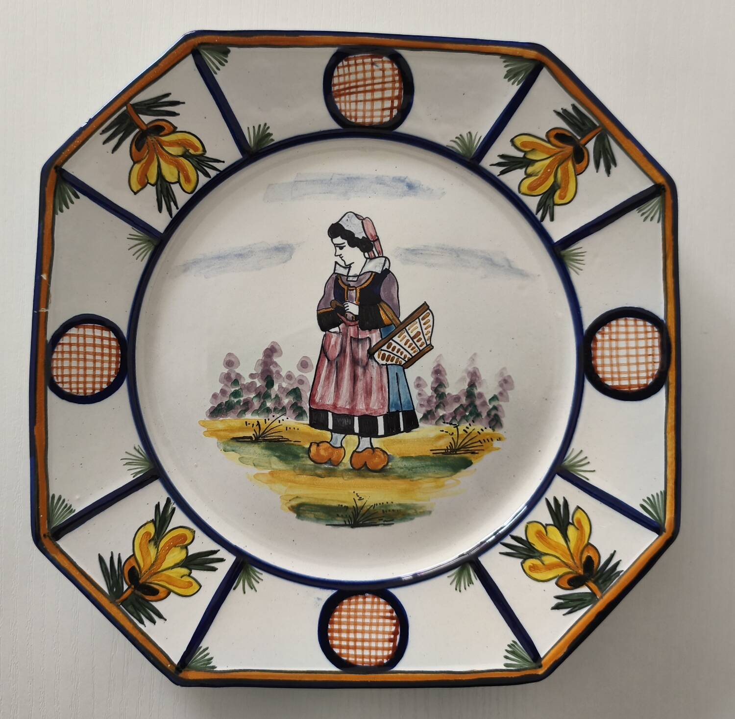 2 Henriot Quimper plates