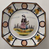 2 Henriot Quimper plates
