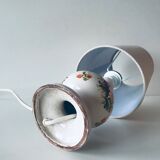 Ceramic lamp floral decoration