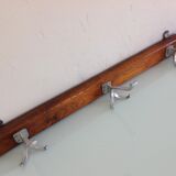 Old peg coat rack with 3 heads industrial style