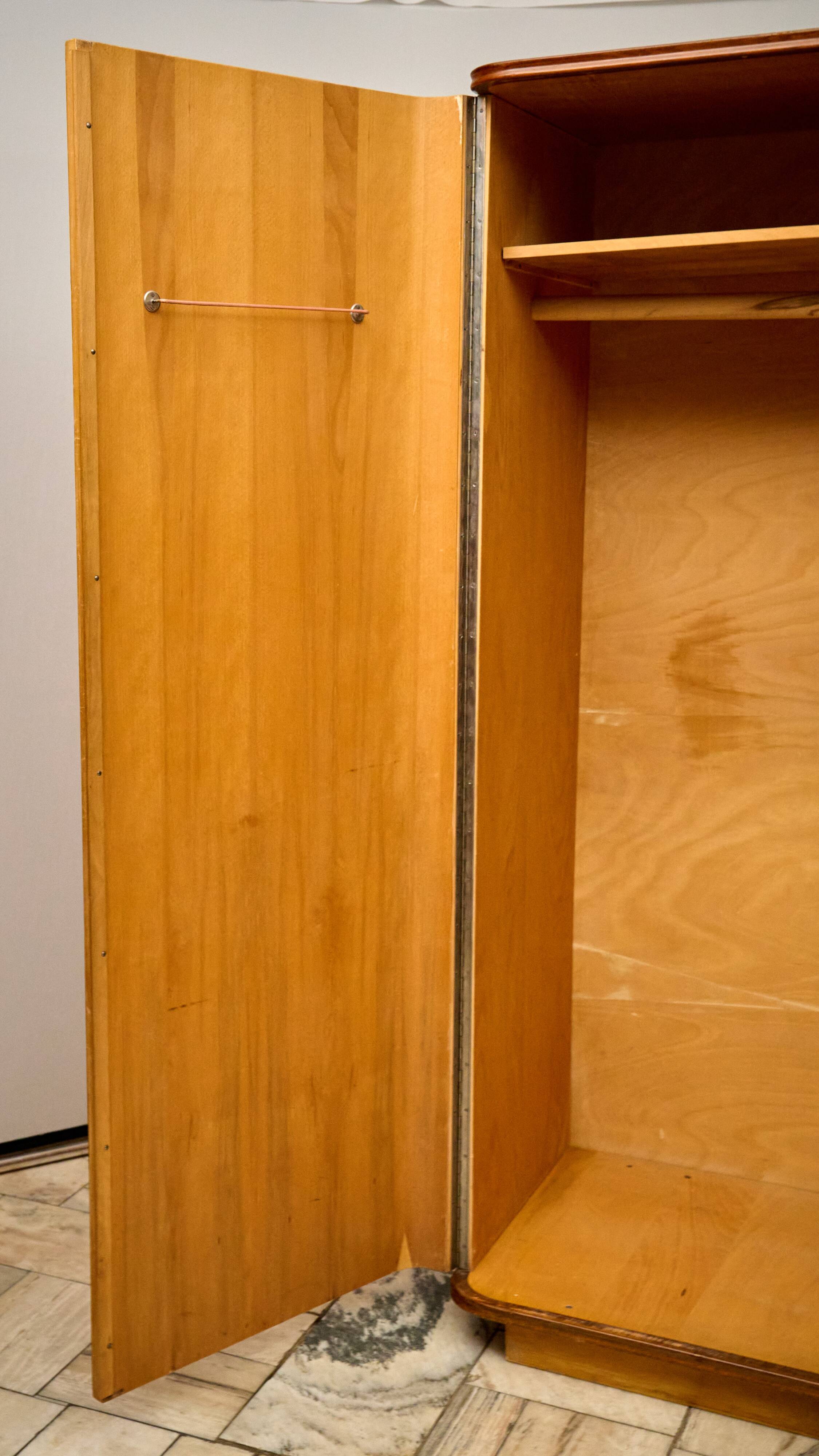 Art Deco Wardrobe by Jindrich Halabala for UP Závody