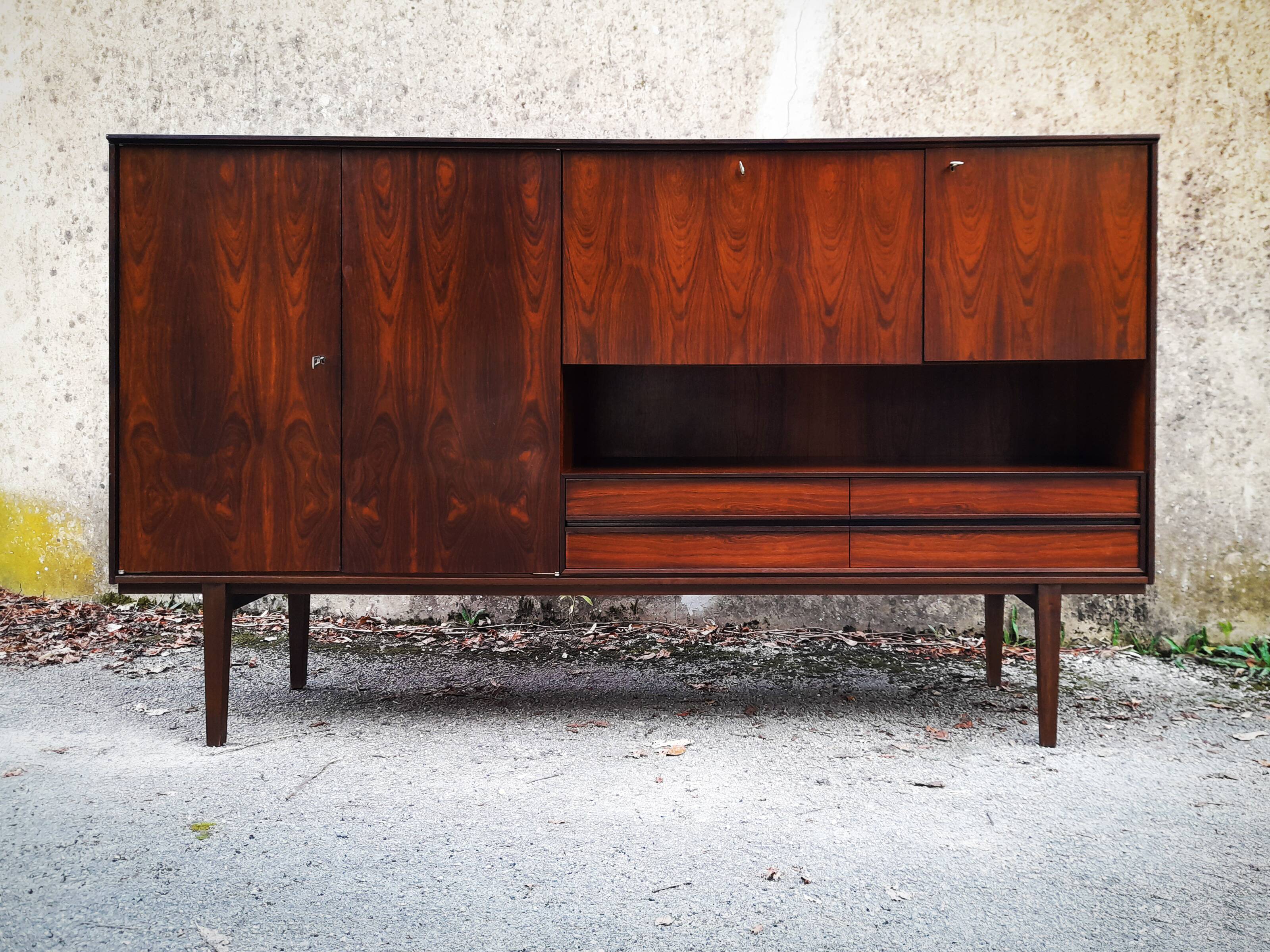 Large Scandinavian rosewood sideboard