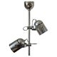 Rare Chrome Ceiling Lamp from the Mid-Century, Lidokov, 1970s