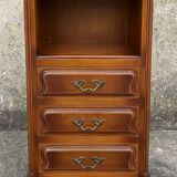 Bedside table, chest of drawers, occasional furniture, wood, vintage, 1960s.