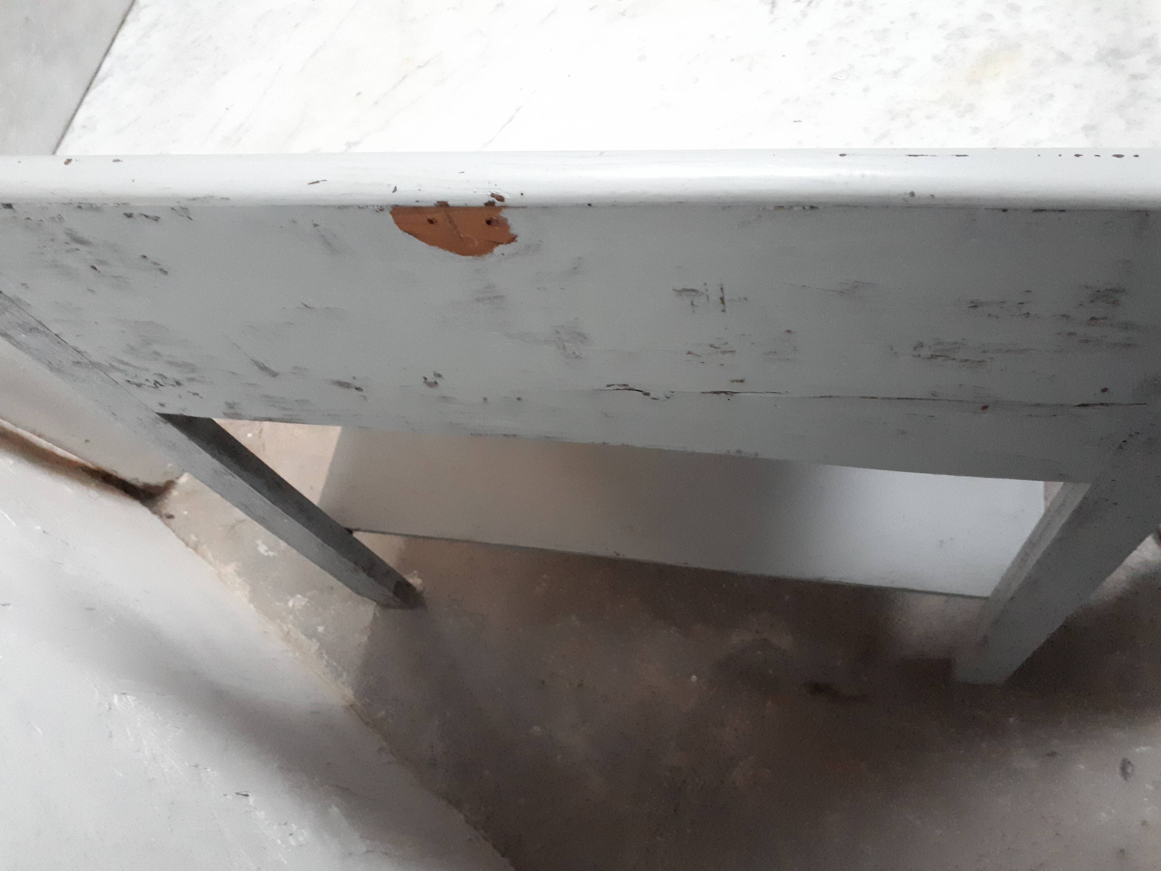 Old shelf shelf drawer gray marble tray 1900