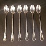 Long silver-plated ice cream spoons
