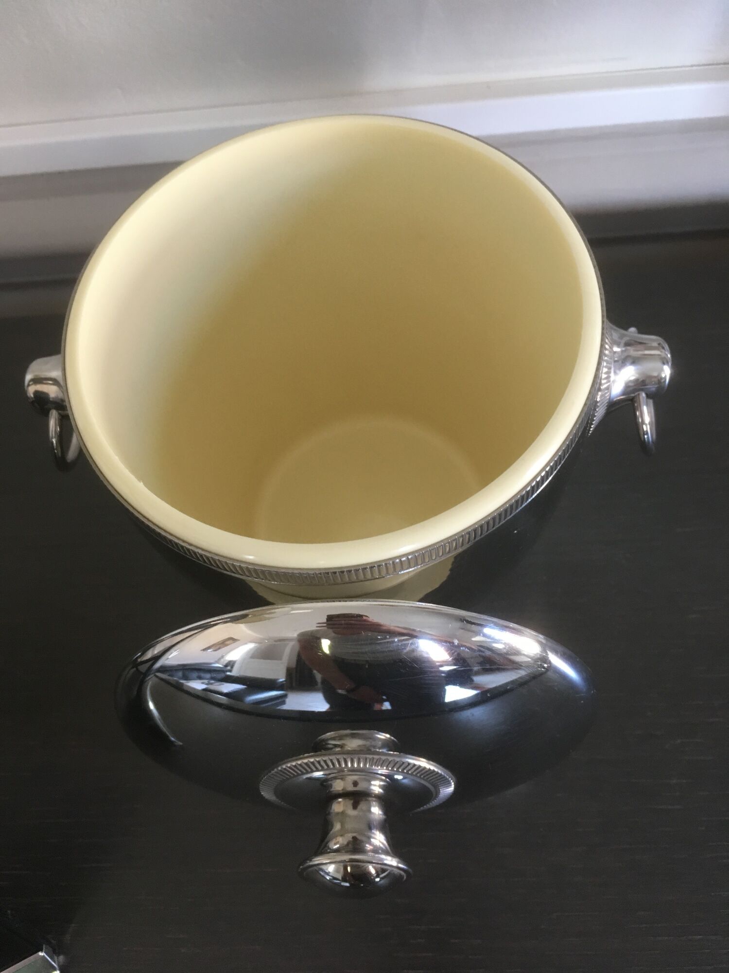 Seau à glaçon inox vintage made in France