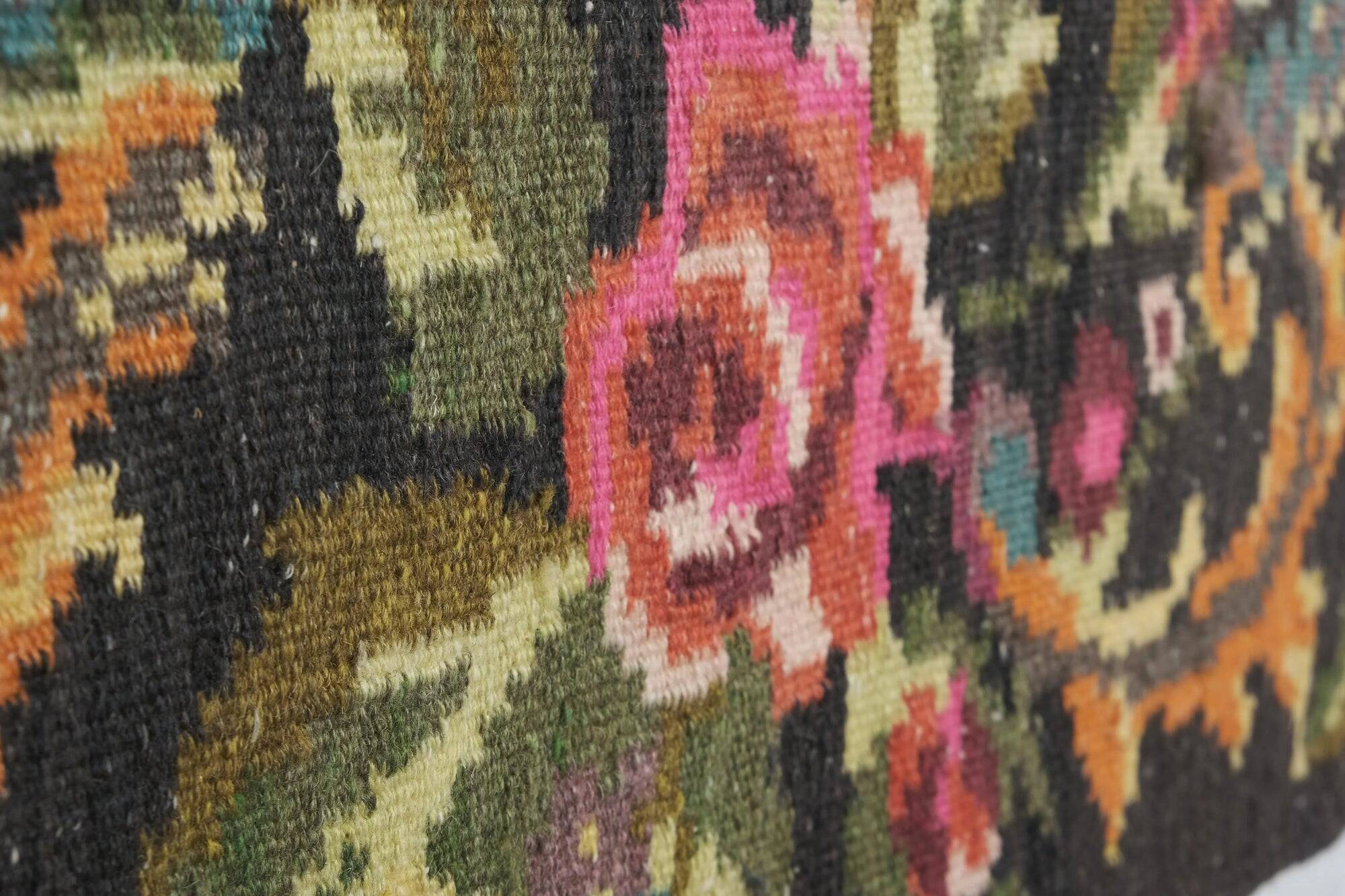Vintage Turkish kilim, handwoven, 185x330 cm.