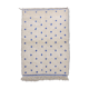 Tapis marocain pois bleu 105x155 cm