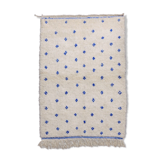 Small Moroccan Carpet Blue Pea 105x155 cm