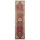 1970s Vintage Turkish Hand-Knotted Wool Cotton Red Runner Rug 90x390