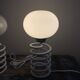 Set of two lamps spring vintage oval globes
