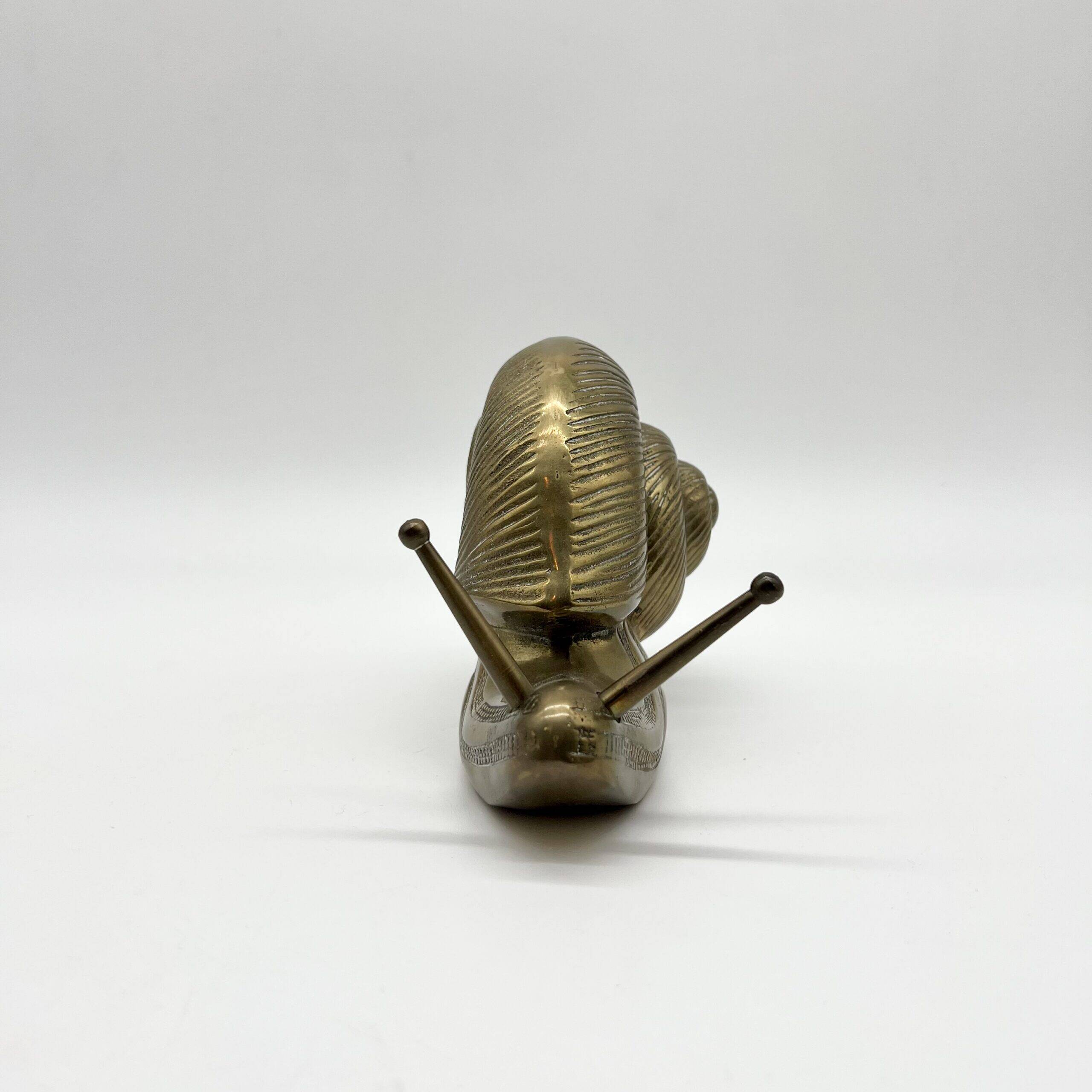 "XXL" brass snail – Germany, 1970s