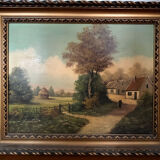 Tableau : huile sur toile