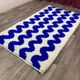 Gorgeous beniourain carpet, moroccan handmade rug, blue rug, living room ru