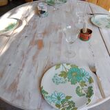 Table ronde avec 2 abattants