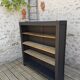 Library, restored antique shelf