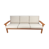 Teak 3-Seater Sofa by Juul Kristensen for Glostrup, 1970s