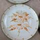 Set of 6 handmade flat plates signed by Maïté – hand-painted designs