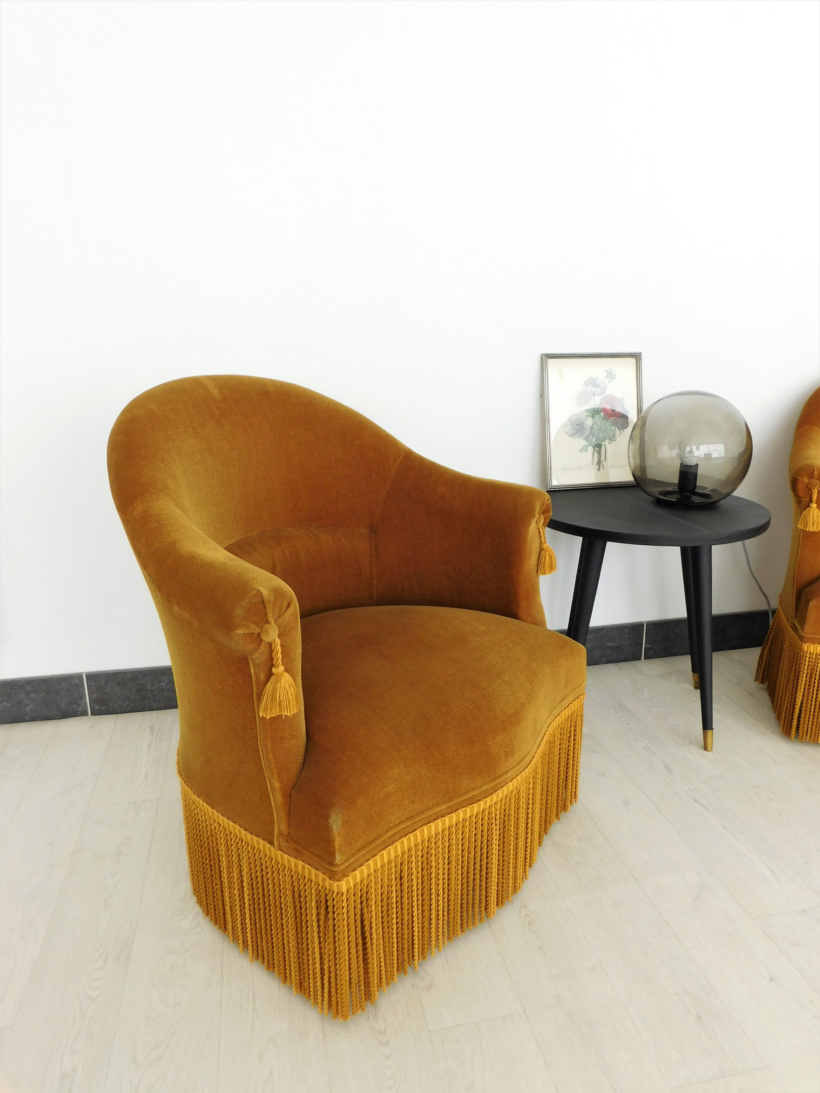 Vintage toad armchairs