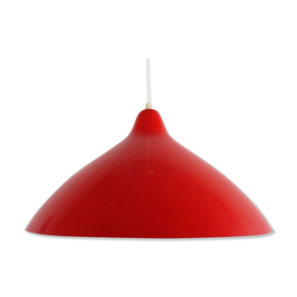 Vintage red metal suspension by Lisa Johansson-Pape for Orno