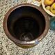 Vase Carstens Tönnieshof – West Germany – Olive green geometric relief – A