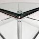 Square glass coffee table 71 x 71 cm, 1990s