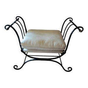 pouf en ferronnerie d'art