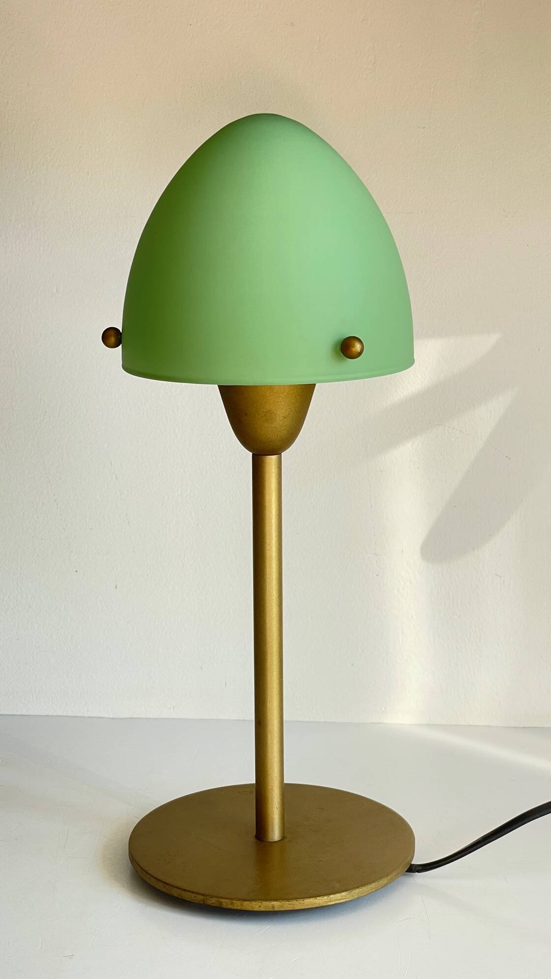 Mushroom lamp sce opaline glass vintage