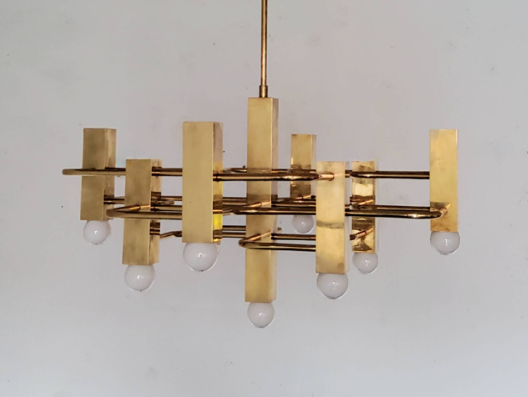 Gaetano Sciolari chandelier, Boulanger from the 70s