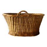 Large vintage wicker basket