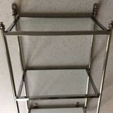 Glass and chrome shelf
