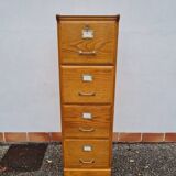 Meuble classeur en chêne des années 60