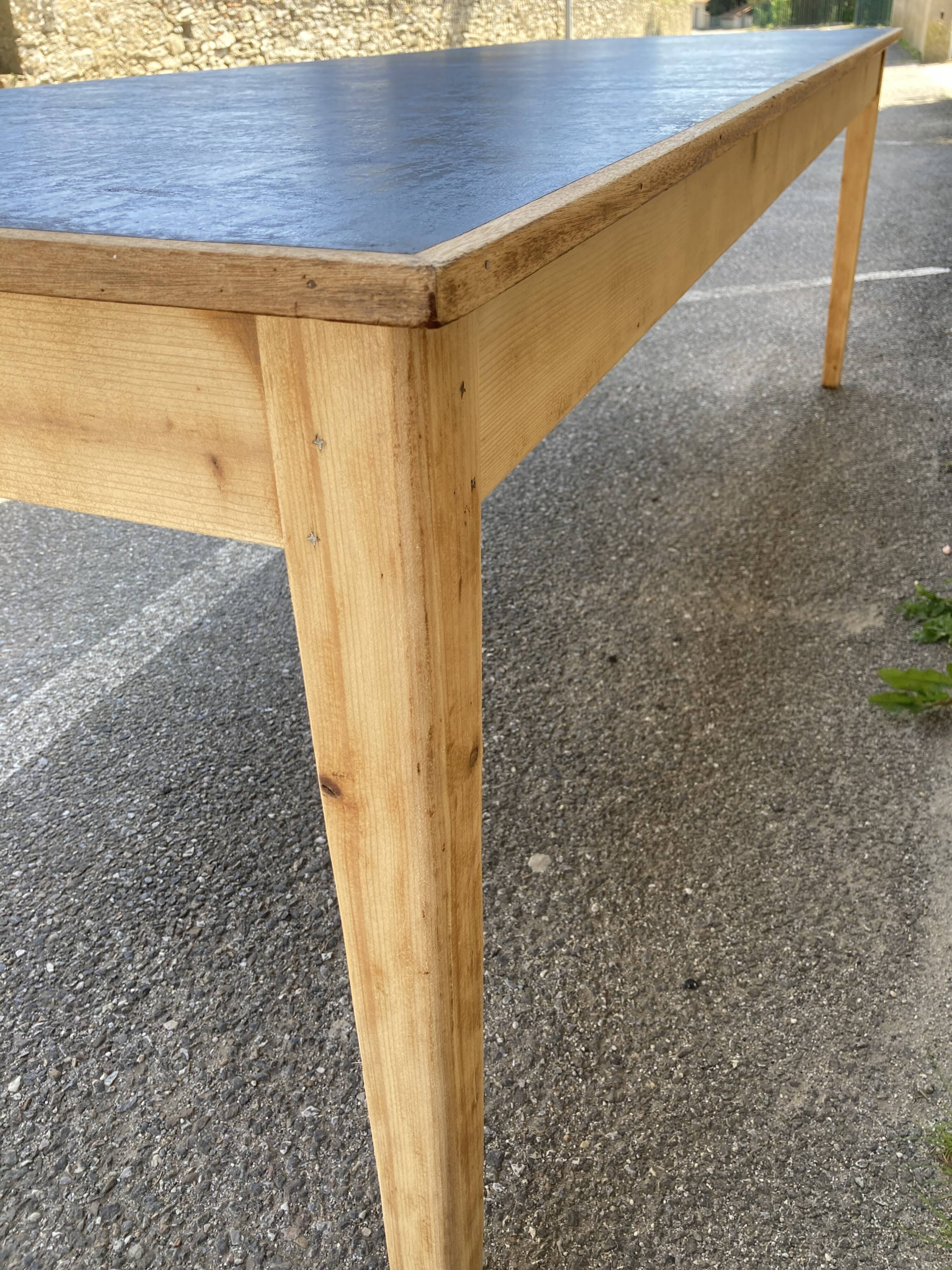 Large black patinated tray table