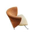 Giorgio Saporiti Post Modern Jada Slipper Chairs, very rare two-tone model, 1970s