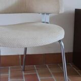 Fauteuil bureau chrome 70's
