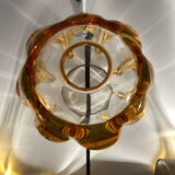 Pair of Murano glass wall sconces, vintage Italian 70s.